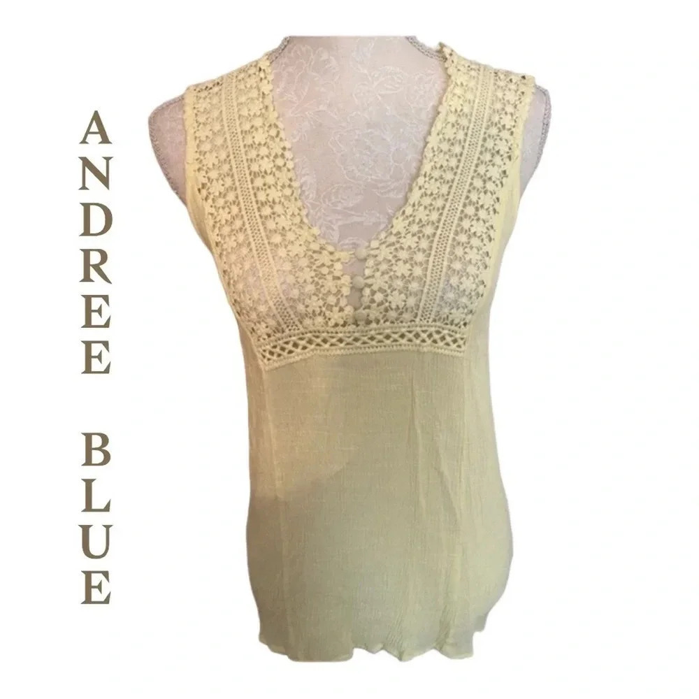Andree‎ Blue sleeveless top